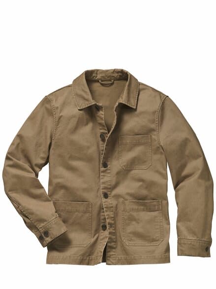 Werkbank-Hemdjacke tabakblatt