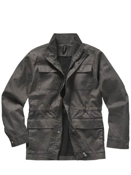 Fieldjacket Sandrift rindenbraun