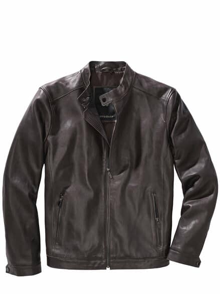 Minimalist-Blouson kaffeebohne