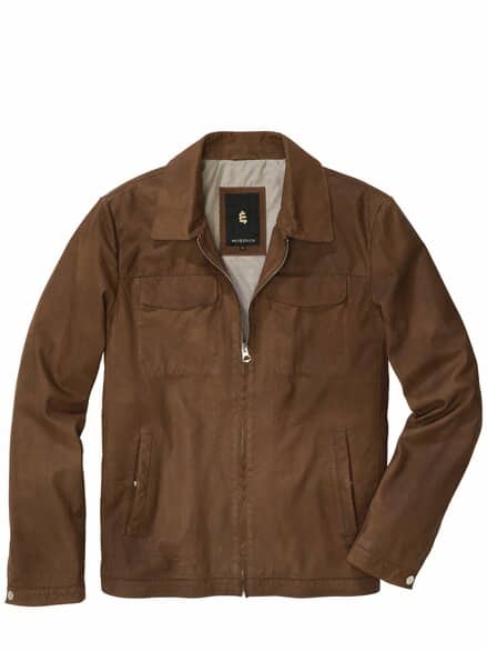 Leder-Blouson Cuoio nussbraun Leder-Blouson Cuoio nussbraun