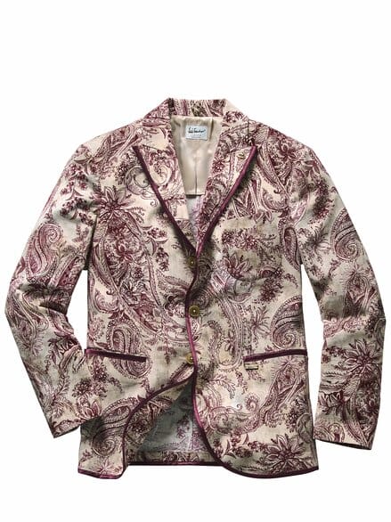 Cordsakko Lustefan Cachemire champagner/bordeaux