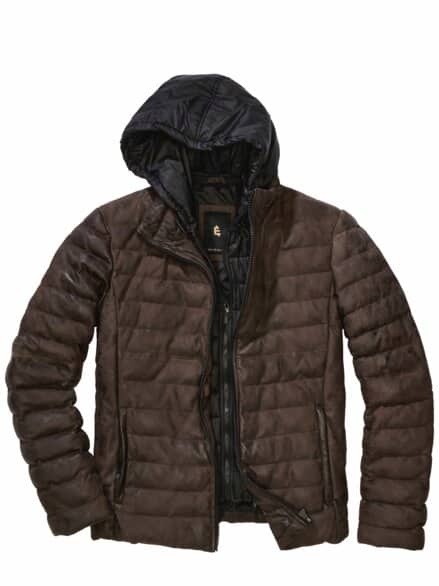 Flexible Stepplederjacke mocca Flexible Stepplederjacke mocca