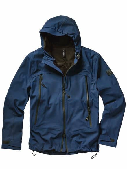 Vier-Wege-Softshelljacke blau