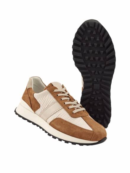 Leichtlauf-Sneaker C eierschale/cognac