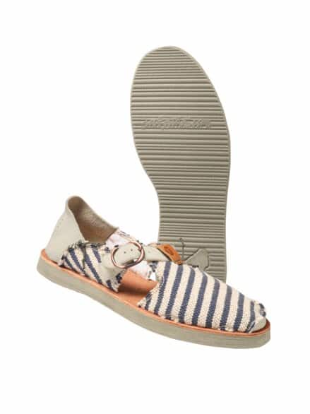 Sommerschuh Benirras Streifen weiß/blau Sommerschuh Benirras Streifen weiß/blau