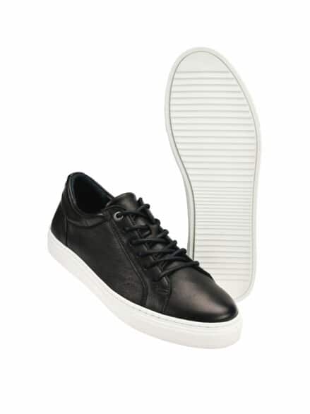 Kontrastsneaker schwarz/weiß