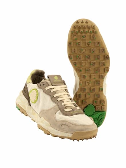 Recycled Leinen-Sneaker Chacrona naturweiß