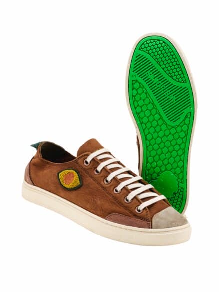 Ledersneaker Koto milchschokolade