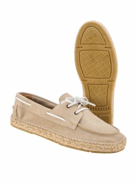 Espadrij Bootsslipper grober sand