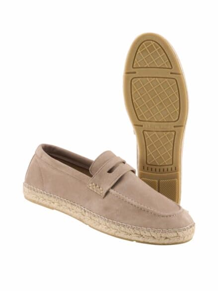 Espadrij Penny Loafer sandgrau