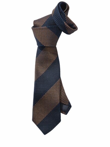 Grenadine-Krawatte sand/tiefsee