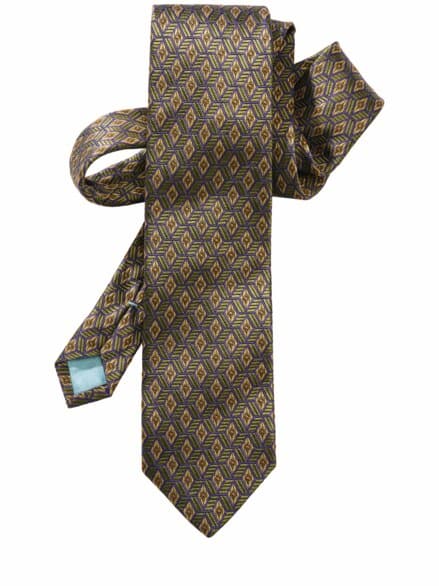 Früher-war-mehr-Lametta-Krawatte waldgrün/bunt