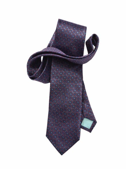 Kleine Kreise Krawatte blau