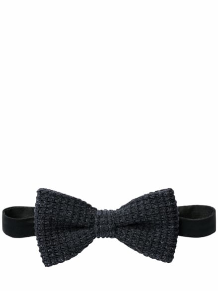 Rüde Wollschleife blau