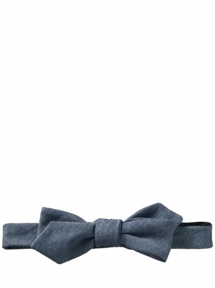 Chambray-Querbinder indigo