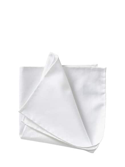 Oxford-Einstecktuch weiß