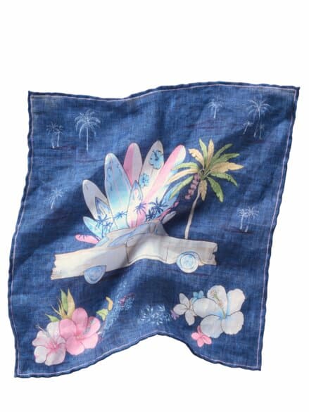 St.-Monica-Einstecktuch pazifikblau