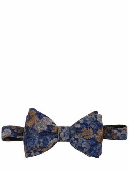 Jeans Blumen Fliege Indigo