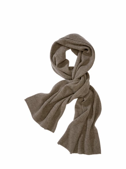 Luxusgut-Kaschmirschal braun melange