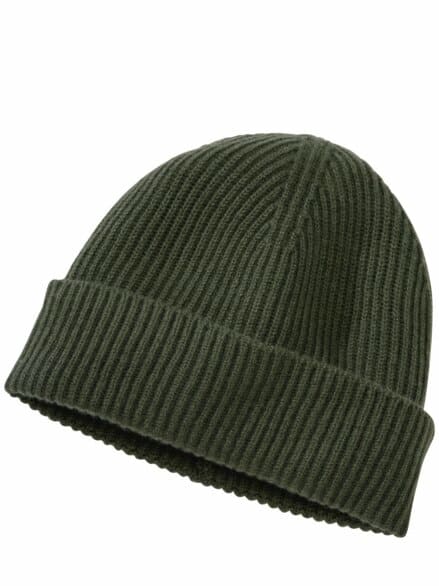 Luxusgut-Mütze grün melange