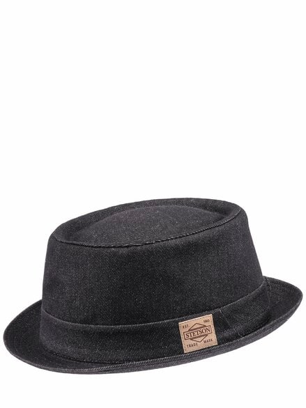 Denim Pork Pie tiefschwarz
