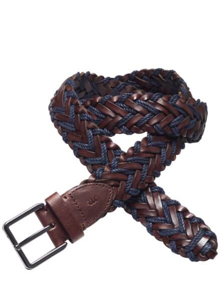 Flechtgürtel blaubeere/marone