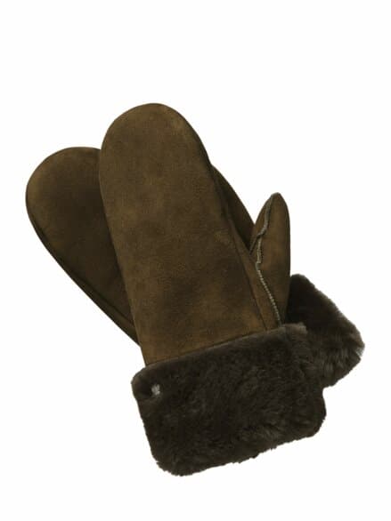 Hand-im-Glück-Fäustling moosgrün