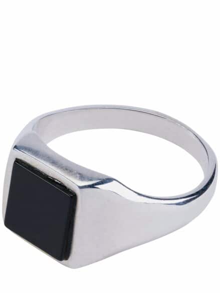 Siegelring silber/schwarz