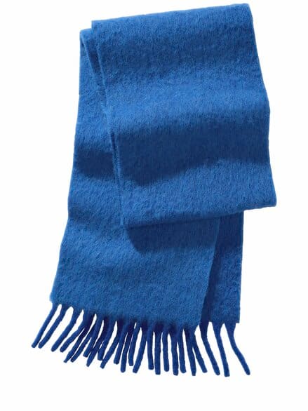Italienischer Winterschal gletscherseeblau
