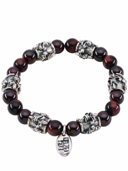 Mutiges Armband braun/silber