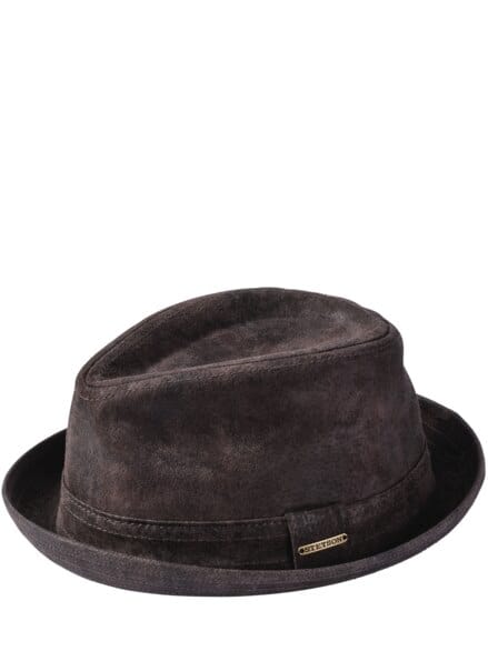 Leder-Trilby tabakbraun Leder-Trilby tabakbraun