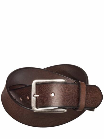 Klarer Ledergürtel erdbraun