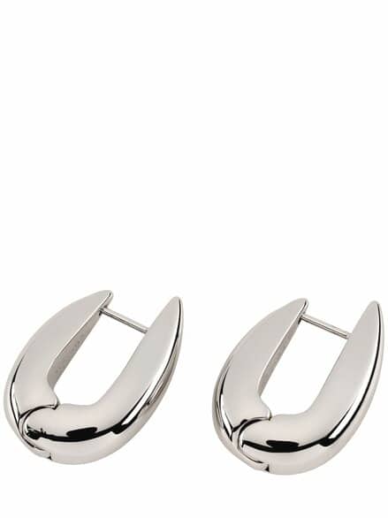 Crest-Ohrringe silbern