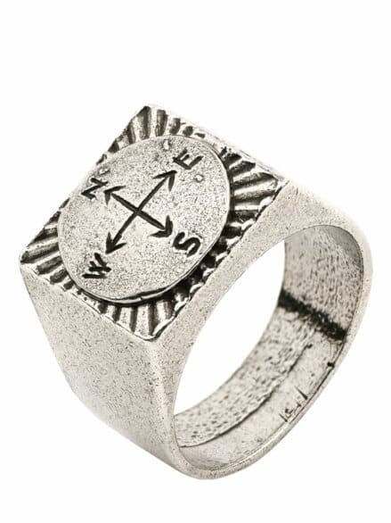 Kompass-Ring silber