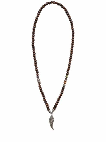 Ikarus-Holzkette sagenhaft silber