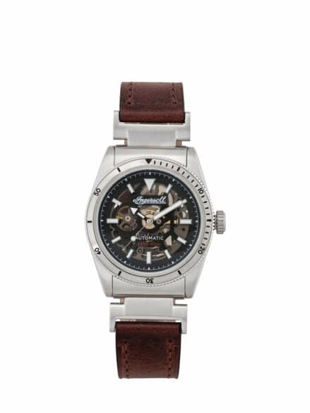 Ingersoll Uhr The Scovill silber/braun