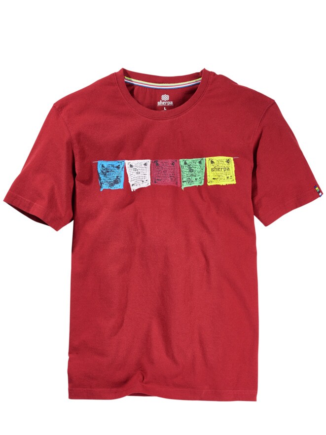 Gebetsfahnen-T-Shirt Gebetsfahnen-T-Shirt