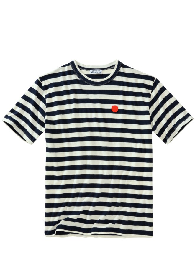 Streifen-Punkt-Shirt