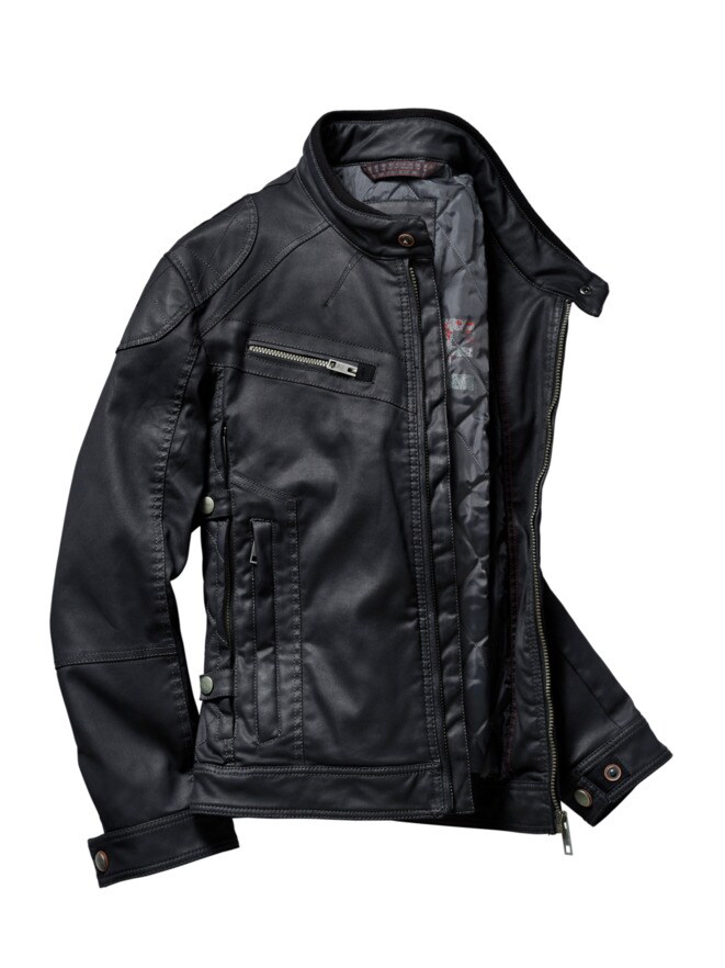 Bikerjacke Carbon-Lookalike Bikerjacke Carbon-Lookalike