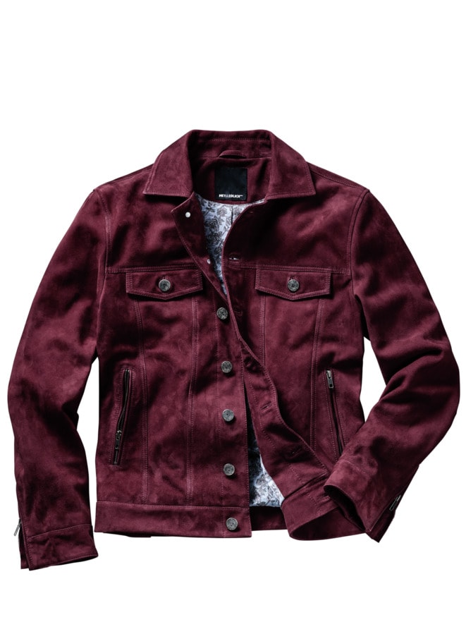 Leder-Jeansjacke Leder-Jeansjacke