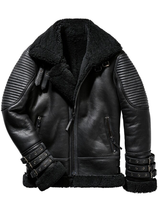Biker-Lammfelljacke Biker-Lammfelljacke