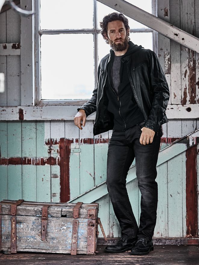 Casual Outfit Carbon Lederjacke Casual Outfit Carbon Lederjacke