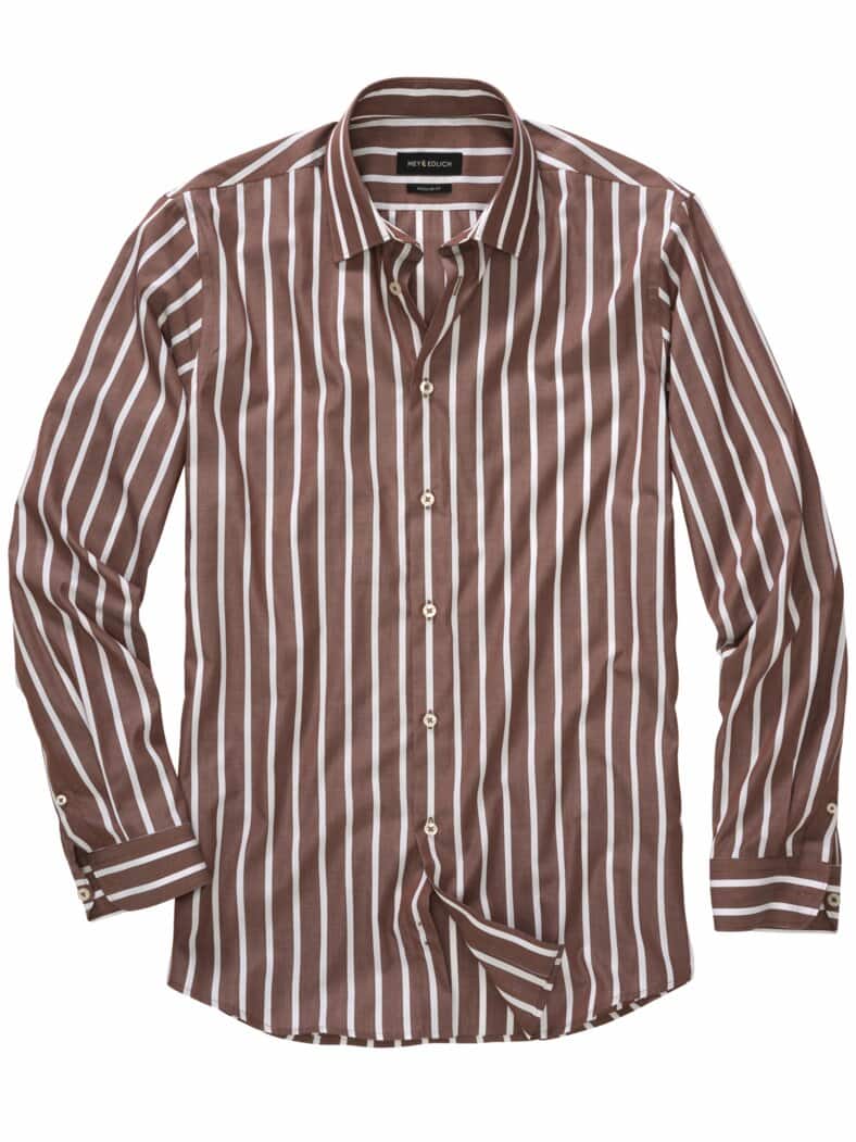 Potenzial-Hemd nougat-weiß