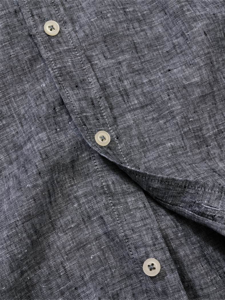 Elementar-Leinenhemd grau