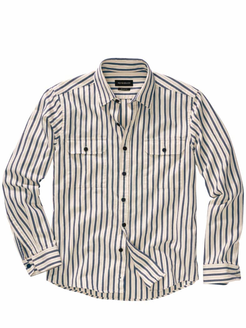 Patagonien-Hemd Streifen sand/gletscher