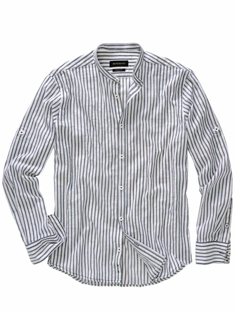 Freiraum-Streifenhemd horizontblau