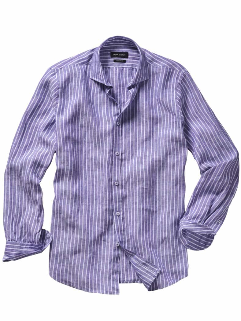 Mittelmeerhemd Streifen flieder