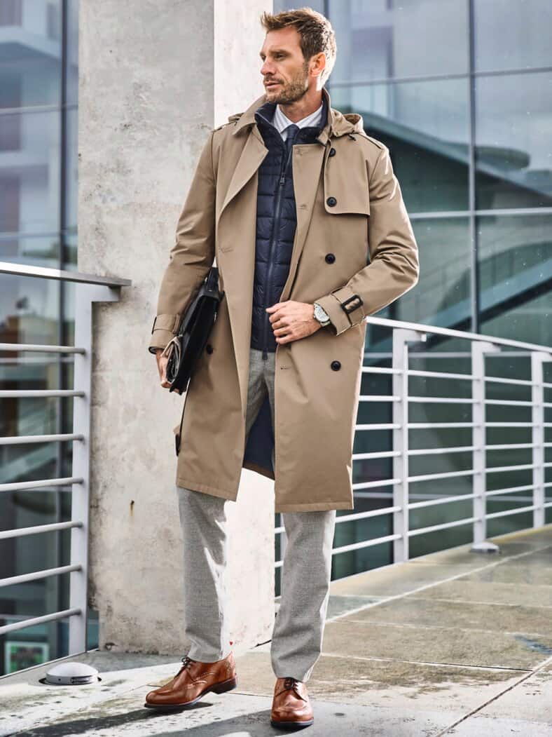 Klare-Linie-Hemd Streifen silbergrau