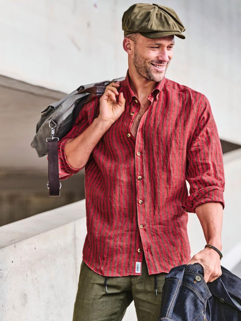 Padrone-Hemd hibiskus