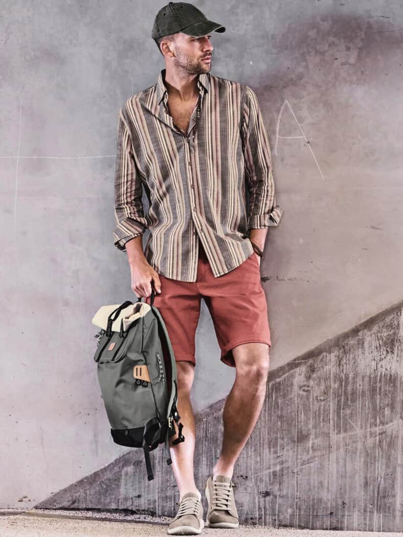 Kommunikatives Streifenhemd Streifen pastellkreide